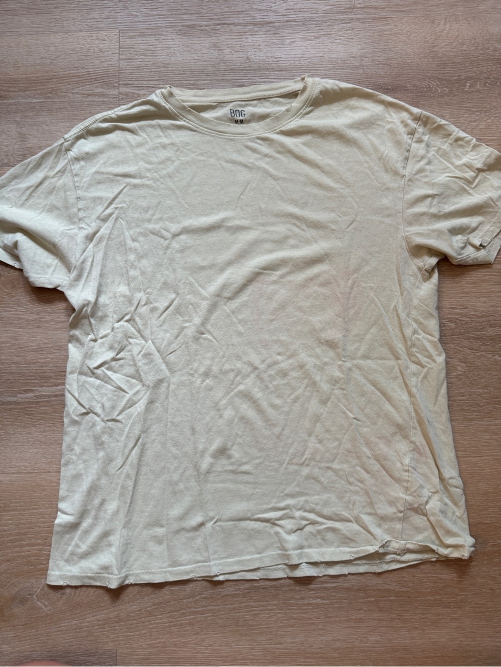 Free With Purchase BDG Light Green DAMAGED 100% Cotton TShirt Men’s Size Medium